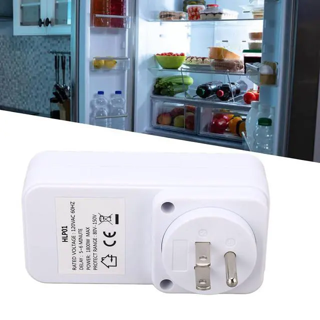 Alt view image 3 of 7 - Voltage Protector, Power Protector Outlet, Refrigerator Voltage Regulator, 120V Multi Function Plug with Wall Mount Power for TV PC Home Appliance
