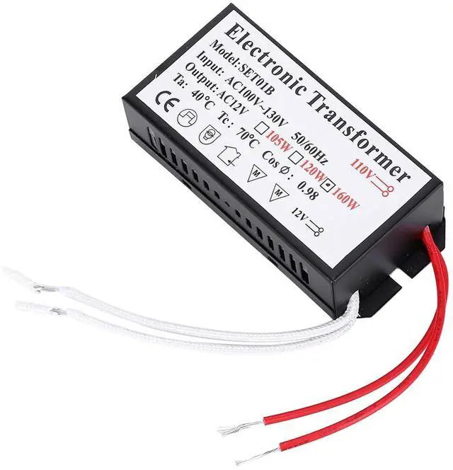 Alt view image 2 of 7 - 110V to 12V Electronic Transformer, Power Electronic Transformer, Voltage Converter Smart Power Supply Driver (160W)