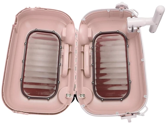 Alt view image 6 of 7 - Kids Ride On Luggage, Multi Functional, Safe and Stable, Large Capacity, Sturdy and Safe, Lightweight and Portable, 90 Degree Folding Pedal, Toddler Rideable (Pink)