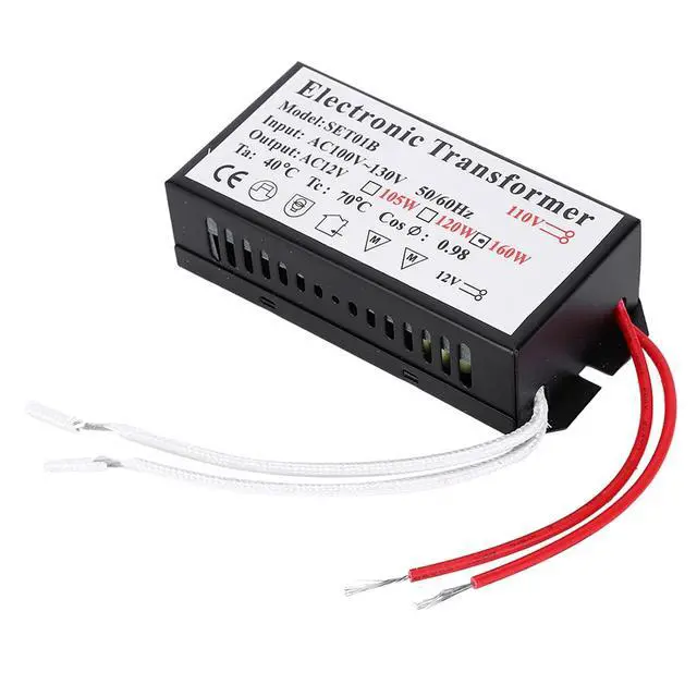 Alt view image 7 of 7 - 110V to 12V Electronic Transformer, Power Electronic Transformer, Voltage Converter Smart Power Supply Driver (160W)