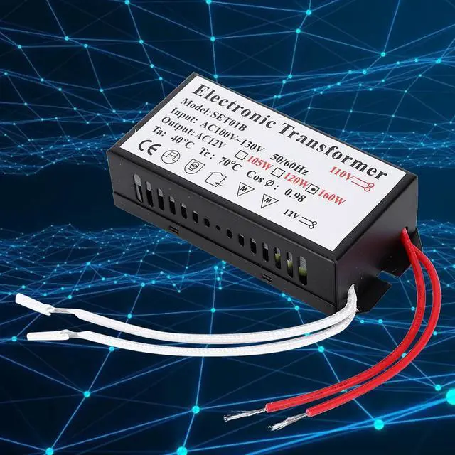 Alt view image 3 of 7 - 110V to 12V Electronic Transformer, Power Electronic Transformer, Voltage Converter Smart Power Supply Driver (160W)