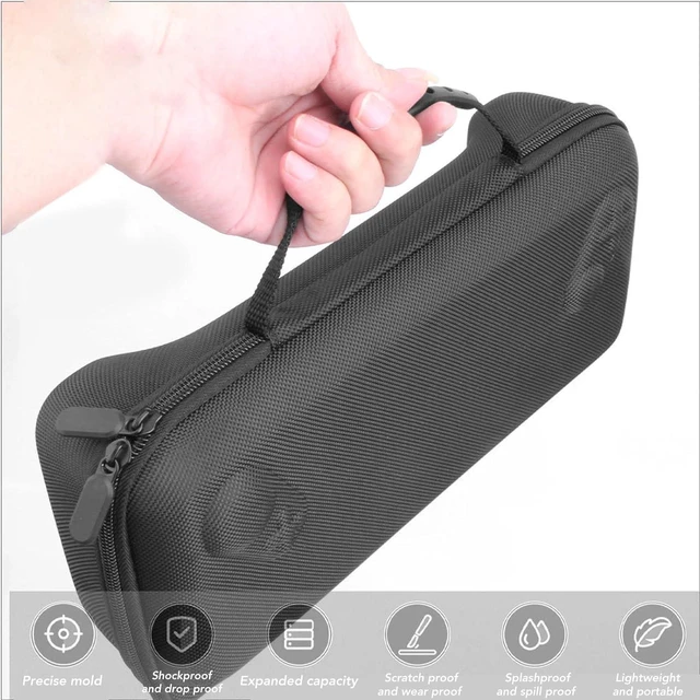 Alt view image 2 of 7 - Black Hard Case Storage Bag Carry Case Fit for ROG Ally, Ally X 7 Inch 2025 with Built in Foldable Divider, Combines Protection and Stand Function in One for Other Accessories