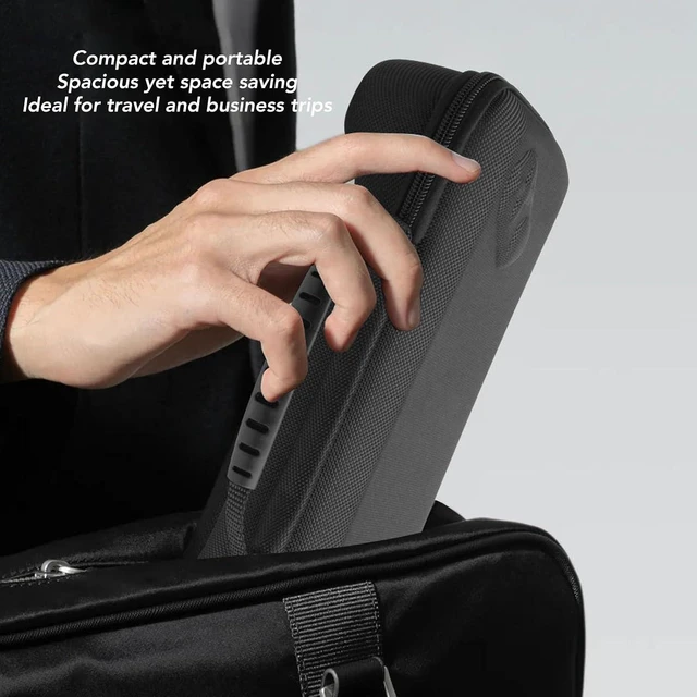 Alt view image 3 of 7 - Black Hard Case Storage Bag Carry Case Fit for ROG Ally, Ally X 7 Inch 2025 with Built in Foldable Divider, Combines Protection and Stand Function in One for Other Accessories