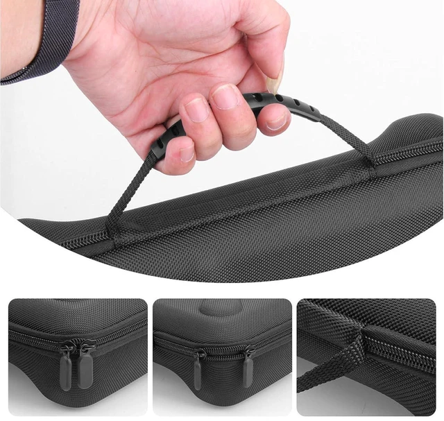 Alt view image 7 of 7 - Black Hard Case Storage Bag Carry Case Fit for ROG Ally, Ally X 7 Inch 2025 with Built in Foldable Divider, Combines Protection and Stand Function in One for Other Accessories