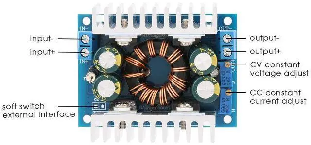 Alt view image 2 of 7 - Voltage Converter Module DC 5-30V to 1.25-30V,Automatic Step Up/Down Converter,Boost/Voltage Regulator,Regulated Converter Module,Over Current, Short Circuit, Over Temperature