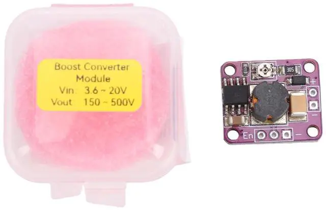Alt view image 6 of 7 - DC Boost Converter, Step Up Module 3.6-20V Input 150-500V Output, Compact Voltage Boost Converter for Solar Power Projects