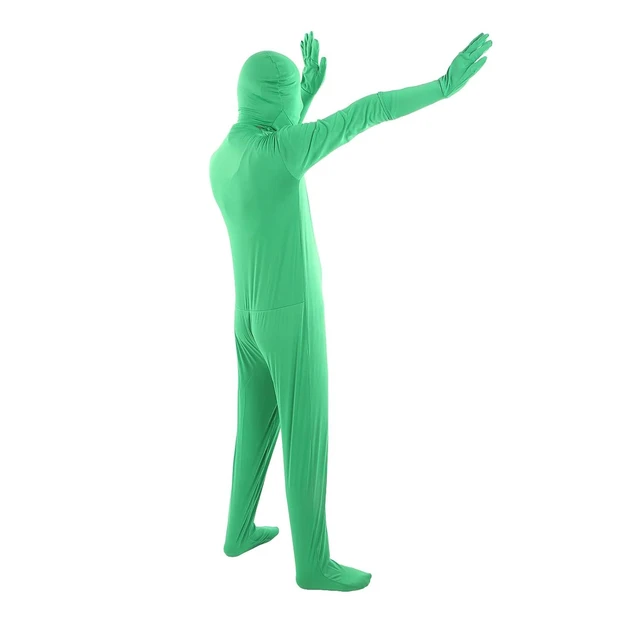 Alt view image 7 of 7 - Film Green Suit, Green Screen Bodysuit, Lightweight, Stretchy, Breathable, Washable, for Live Broadcast, Product Shootings, Film Special Effects (180cm)
