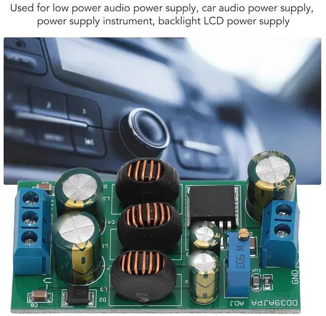 Alt view image 5 of 7 - Boost Module, Adjustable DC to DC Power Converter 3.6-30V Input 3-30V Output 20W, with High Efficiency 68-89%, for Amplifier Audio RS485 LCD Power Supply