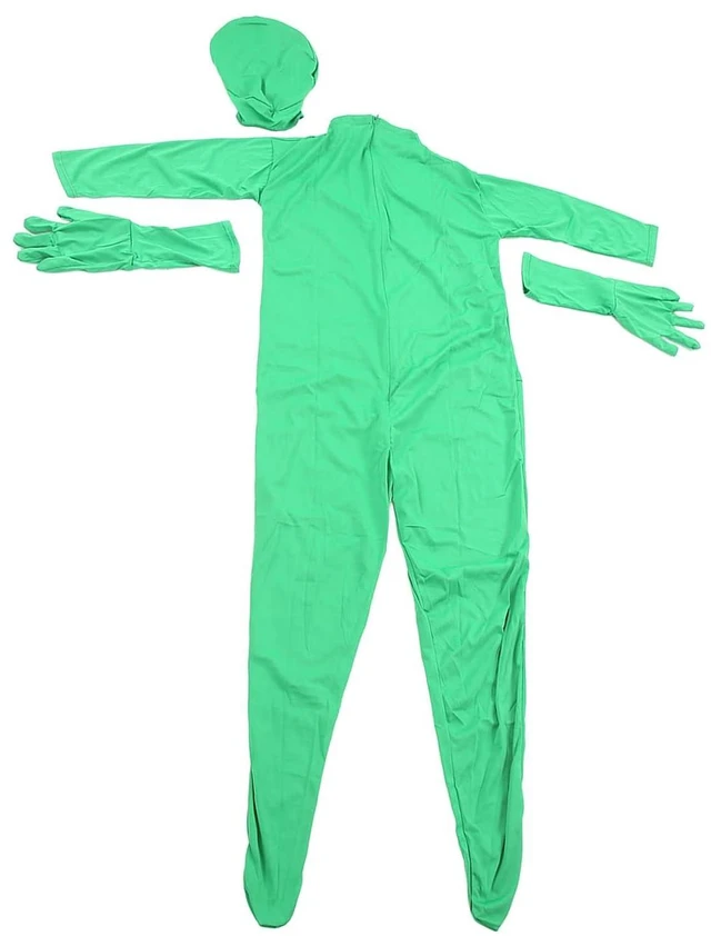 Alt view image 4 of 7 - Film Green Suit, Green Screen Bodysuit, Lightweight, Stretchy, Breathable, Washable, for Live Broadcast, Product Shootings, Film Special Effects (170cm)