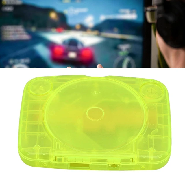 Alt view image 4 of 7 - Translucent Retro Console Case for PS1 with Complete Kit, Lightweight and Portable Console Case Replacement Compatible with SCPH 001 SCPH 101 SCPH 102 SCPH 103 All Versions (Green)