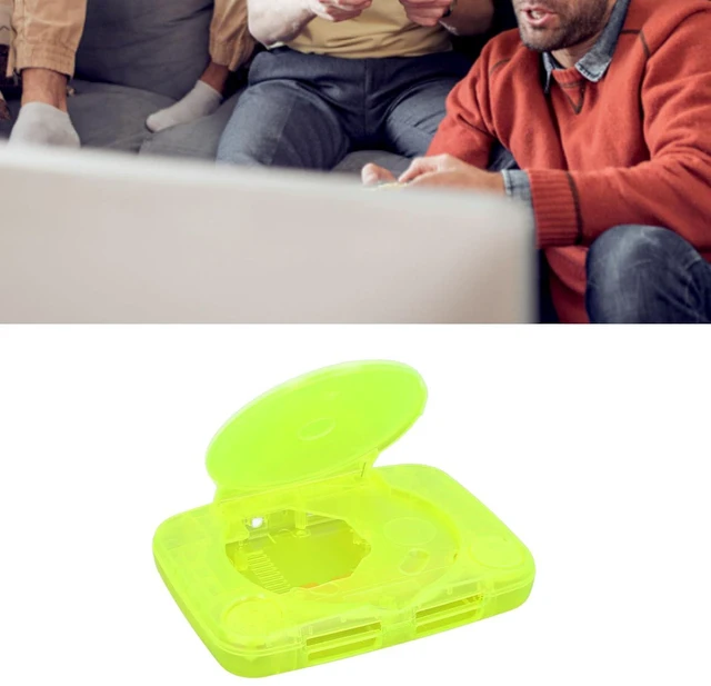 Alt view image 5 of 7 - Translucent Retro Console Case for PS1 with Complete Kit, Lightweight and Portable Console Case Replacement Compatible with SCPH 001 SCPH 101 SCPH 102 SCPH 103 All Versions (Green)
