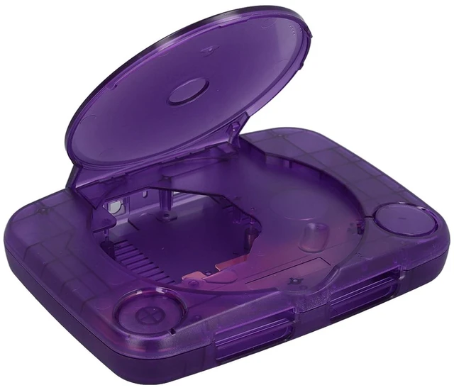 Main image of Translucent Retro Console Case for PS1 with Complete Kit, Lightweight and Portable Console Case Replacement Compatible with SCPH 001 SCPH 101 SCPH 102 SCPH 103 All Versions