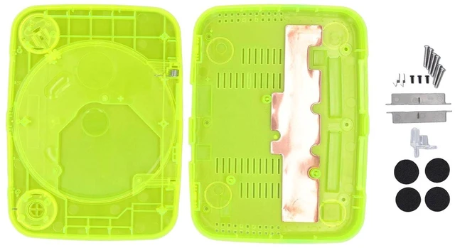 Alt view image 6 of 7 - Translucent Retro Console Case for PS1 with Complete Kit, Lightweight and Portable Console Case Replacement Compatible with SCPH 001 SCPH 101 SCPH 102 SCPH 103 All Versions (Green)