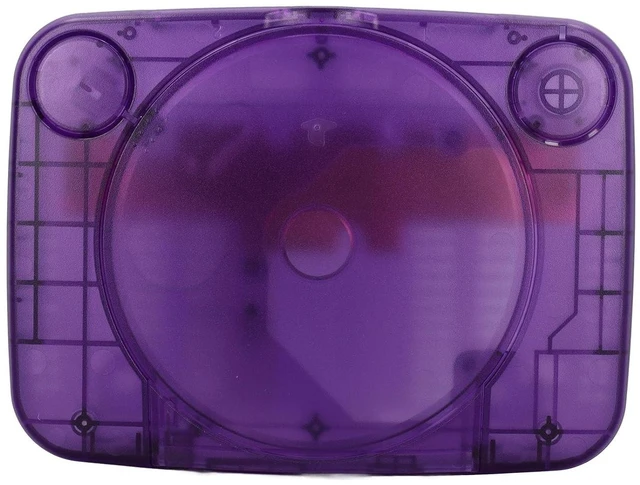 Alt view image 5 of 7 - Translucent Retro Console Case for PS1 with Complete Kit, Lightweight and Portable Console Case Replacement Compatible with SCPH 001 SCPH 101 SCPH 102 SCPH 103 All Versions