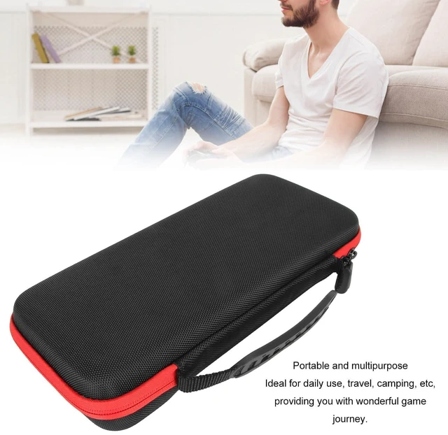 Alt view image 4 of 7 - Handheld Game Console Carrying Case, Shockproof, Hard Carrying Case for Ally 7 inch Handheld Game Console with Dual Zippers, Portable Travel Bag (Red)