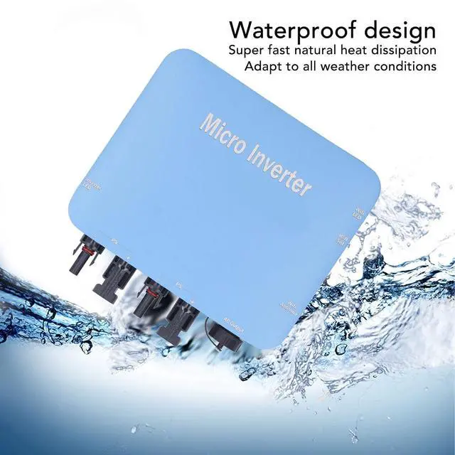 Alt view image 5 of 7 - Micro Inverter, 120V 230V Solar Grid Tie Inverter IP65 DC to AC Control, Pure Sine Waving Inverter, MPPT Solar Input 20V-60V Output 80V-280V, for Solar System
