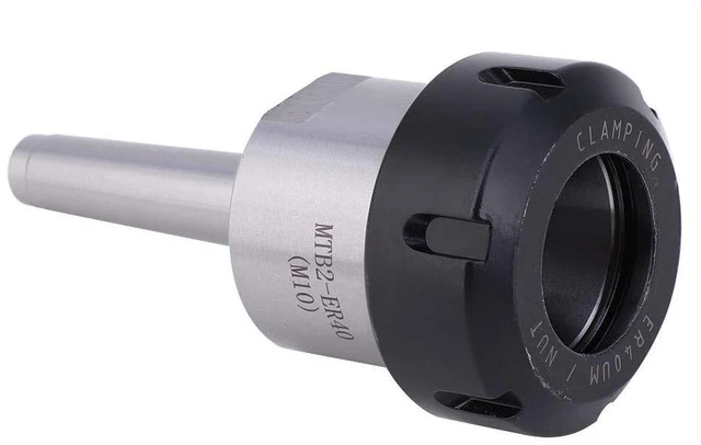 Alt view image 5 of 7 - ER40 M10 Collet Chuck HolderMT2 Morse Taper Collet CNC ChuckMorse Taper MT2 Shank Holderfor CNC Lathe