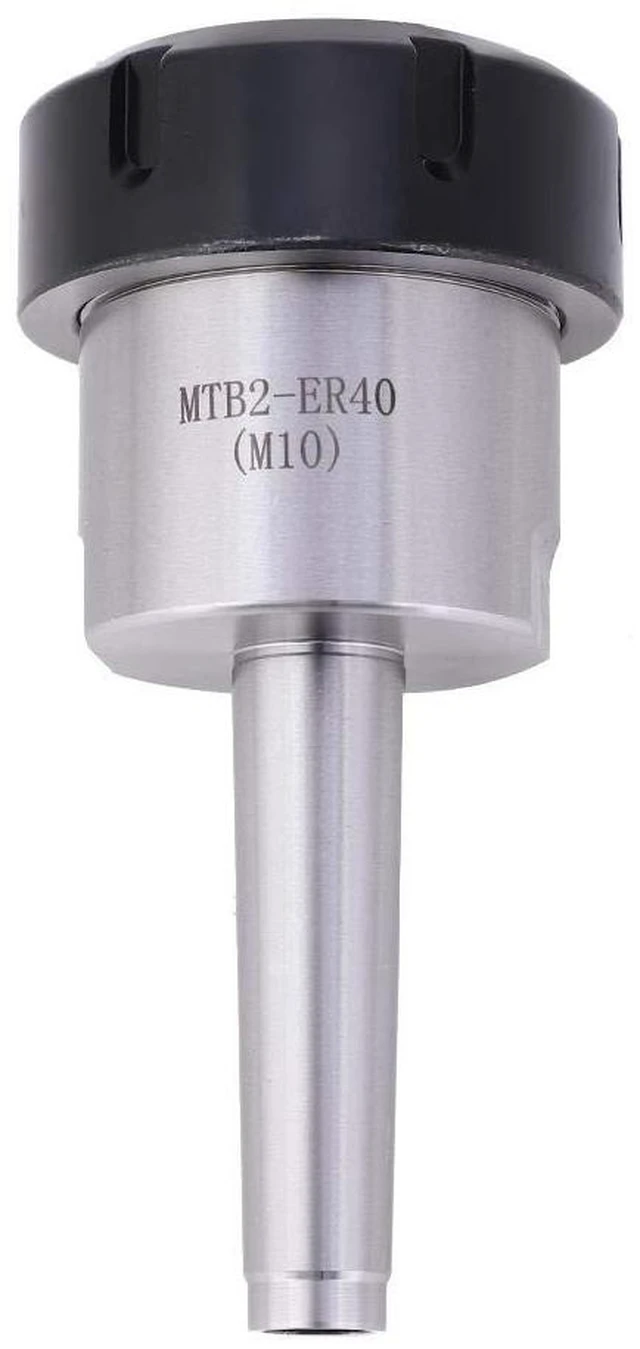 Alt view image 6 of 7 - ER40 M10 Collet Chuck HolderMT2 Morse Taper Collet CNC ChuckMorse Taper MT2 Shank Holderfor CNC Lathe