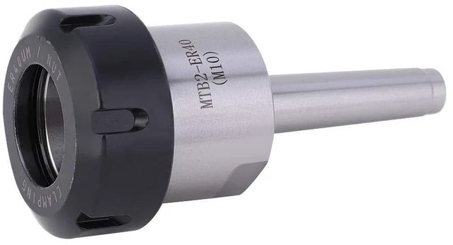 Alt view image 7 of 7 - ER40 M10 Collet Chuck HolderMT2 Morse Taper Collet CNC ChuckMorse Taper MT2 Shank Holderfor CNC Lathe