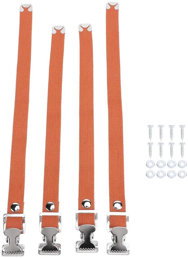 Main image of Drywall Stilts Straps, Flexible Nylon Aluminum Alloy Buckle Adjustable Foot Band Replacement Kit with for Stilts (Brown)