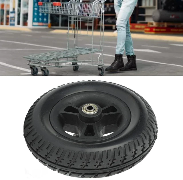 Alt view image 7 of 7 - Non Slip 7in Solid PU Wheelchair Wheel Replacement, Strong Bearing Capacity