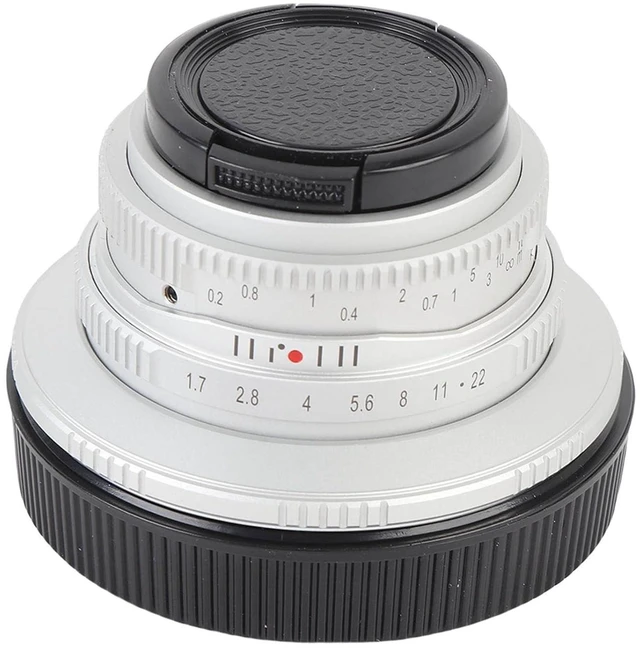 Main image of 25mm F1.7 Lens, Large Aperture, Swirling Effect, Manual Focus, for RF Mount, with 37mm Filter Diameter, Minimum 20cm Focus Distance, Compatible with R Series, RP, R5, R6 (Silver)