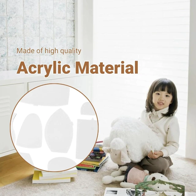 Alt view image 4 of 7 - 30 Pcs Acrylic Memory Bear Sewing Patterns, Beginner Set for Nursery Decor