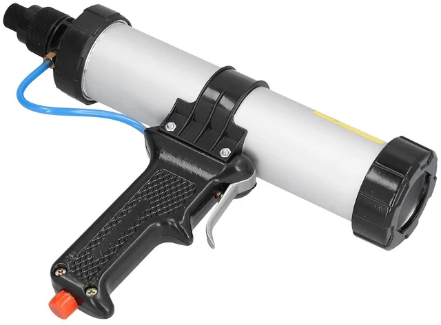 Alt view image 5 of 7 - Pneumatic Caulk, Air Power Caulk Guns Heavy Duty Lightweight with Air Pressure Regulator for Building Decoration