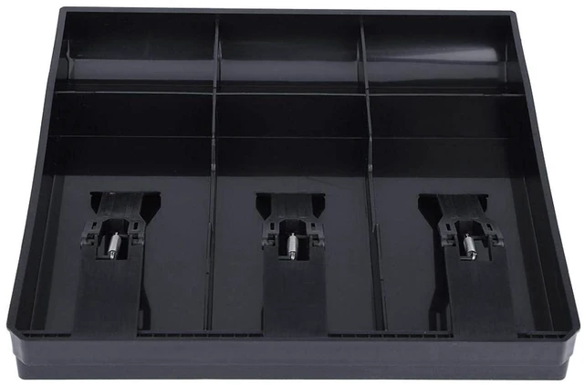 Main image of Cash Register Drawer Insert Tray, Cash Box Cash Drawer Tray with 3 Bill 3 Compartments, Money Tray Register Money Organizer Storage Box for Supermarkets Shops Hotels