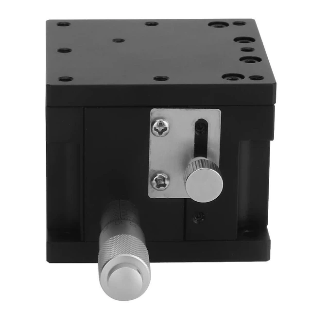 Alt view image 5 of 7 - Manual Z Linear Stage,Micrometer Fine Tuning Bearing Slide Table,Precision Trimming Cross Roller Linear Position Stage 2.4 * 2.4in,for Precision Inspection, Equipment