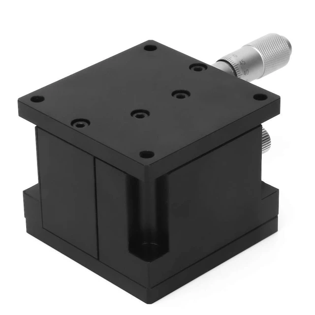 Alt view image 6 of 7 - Manual Z Linear Stage,Micrometer Fine Tuning Bearing Slide Table,Precision Trimming Cross Roller Linear Position Stage 2.4 * 2.4in,for Precision Inspection, Equipment