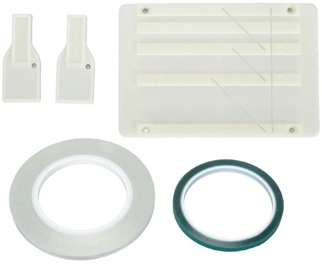 Main image of 1/4 10 Inch Tape Splicing Set, Open Reel Tape Splicing Block for 1 & 1/2 & 1/4 & 1/8, Open Reel Audio Splicing Kit with Splicing Tape and Leader Tape for Revoxsonido