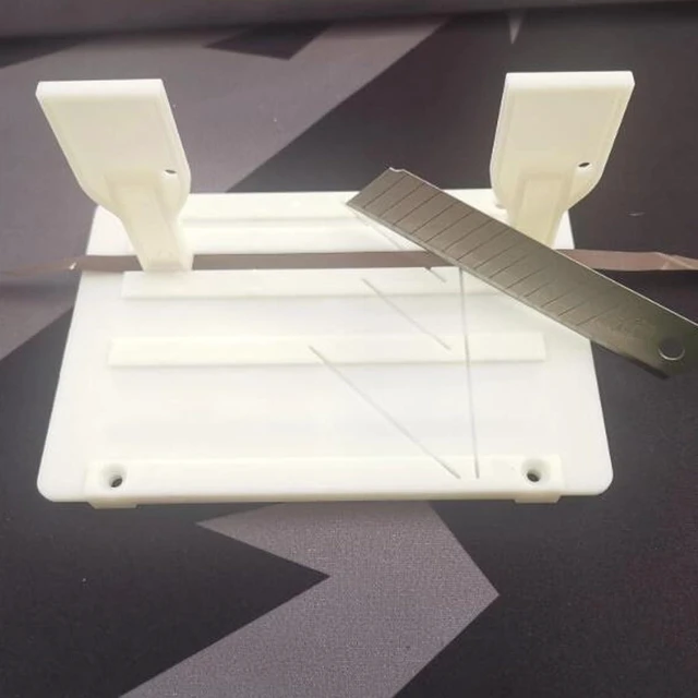 Alt view image 6 of 7 - 1/4 10 Inch Tape Splicing Set, Open Reel Tape Splicing Block for 1 & 1/2 & 1/4 & 1/8, Open Reel Audio Splicing Kit with Splicing Tape and Leader Tape for Revoxsonido