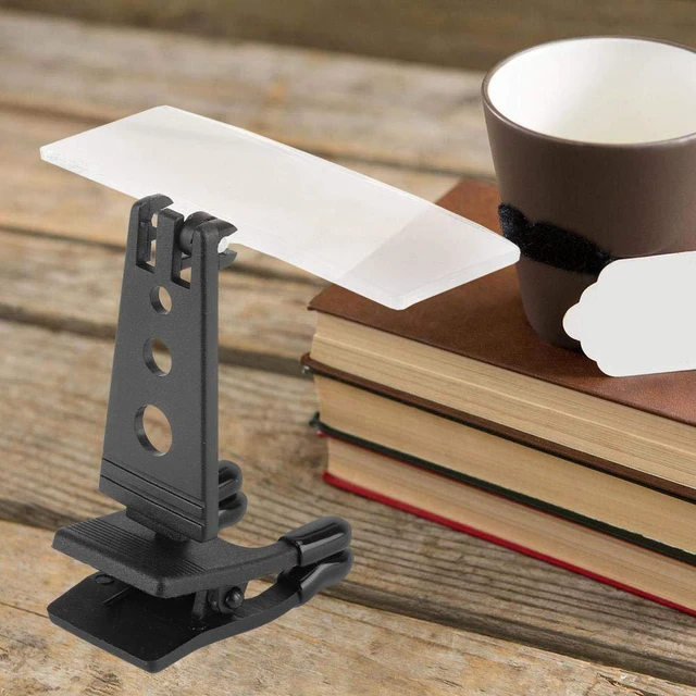 Alt view image 3 of 7 - Clip-On Magnifier, 1.5X 2.5X 3.5X Magnification Plastic Case Clip-on Glasses Type Magnifier Magnifying Glass