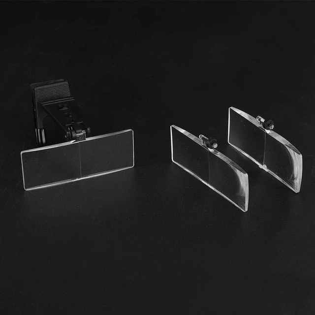 Alt view image 7 of 7 - Clip-On Magnifier, 1.5X 2.5X 3.5X Magnification Plastic Case Clip-on Glasses Type Magnifier Magnifying Glass