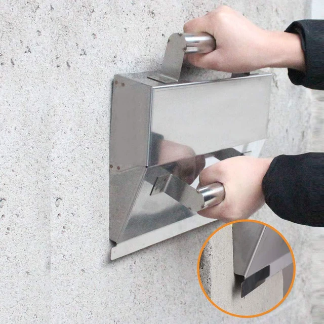 Alt view image 4 of 7 - Plastering Trowel, Corner Trowel, for Concrete Dry Lining