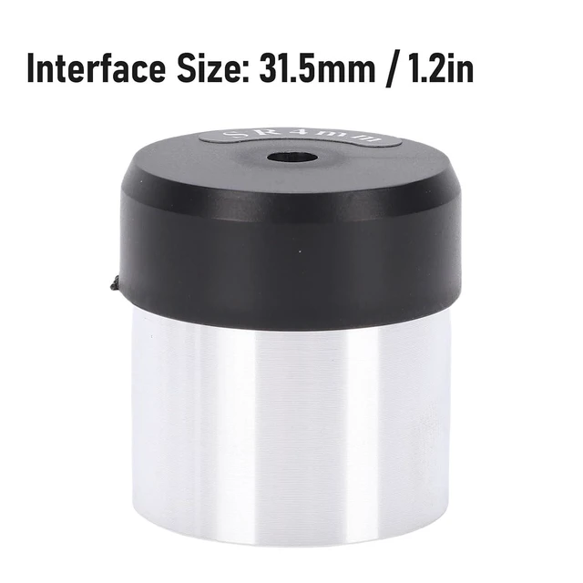 Alt view image 3 of 7 - 1.25 Inch SR4mm Eyepiece Telescope Accessory, Aluminum Alloy, Optical Glass, 31.5mm Interface Size, Ramsden Eyepiece, 4mm Magnification Length