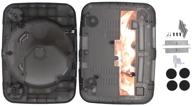Alt view image 4 of 7 - Translucent Retro Console Case for PS1 with Complete Kit, Lightweight and Portable Console Case Replacement Compatible with SCPH 001 SCPH 101 SCPH 102 SCPH 103 All Versions