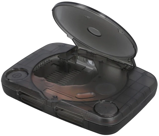 Alt view image 5 of 7 - Translucent Retro Console Case for PS1 with Complete Kit, Lightweight and Portable Console Case Replacement Compatible with SCPH 001 SCPH 101 SCPH 102 SCPH 103 All Versions