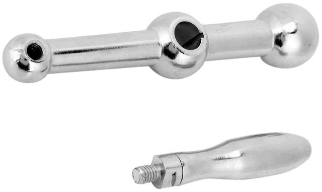 Alt view image 3 of 7 - Ball Crank Handle,16mm Inner Hole Diameter,D26 Milling Machine Ball Table Handle,Replace Handle for Most milling Machines