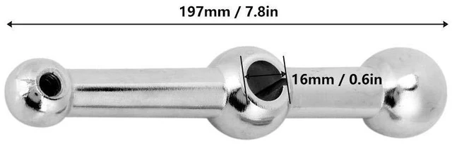 Alt view image 4 of 7 - Ball Crank Handle,16mm Inner Hole Diameter,D26 Milling Machine Ball Table Handle,Replace Handle for Most milling Machines