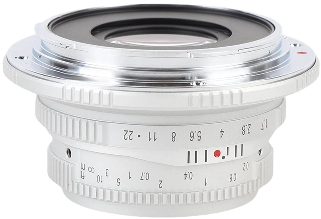 Alt view image 5 of 7 - 25mm F1.7 Lens, Large Aperture, Swirling Effect, Manual Focus, for RF Mount, with 37mm Filter Diameter, Minimum 20cm Focus Distance, Compatible with R Series, RP, R5, R6 (Silver)