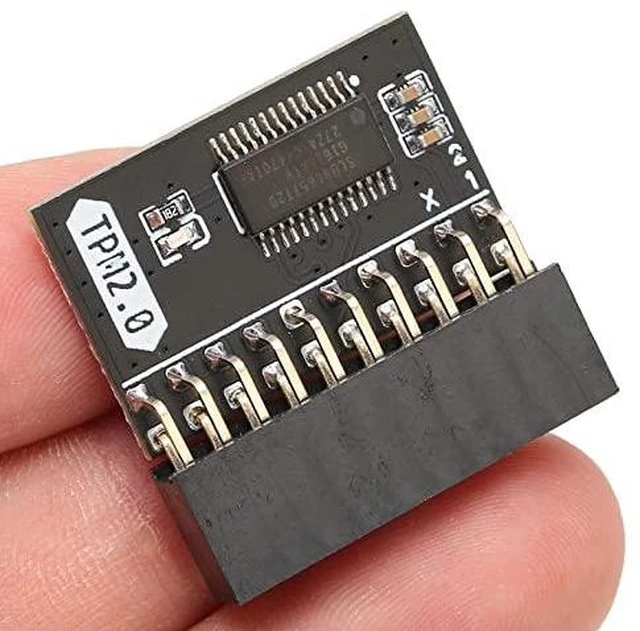 Alt view image 7 of 7 - TPM2.0 Encryption Security Module, GA 20-1 Pin 2 * 10P TPM Remote Card Encryption Security Board, Compatible with 2.0 System, for for