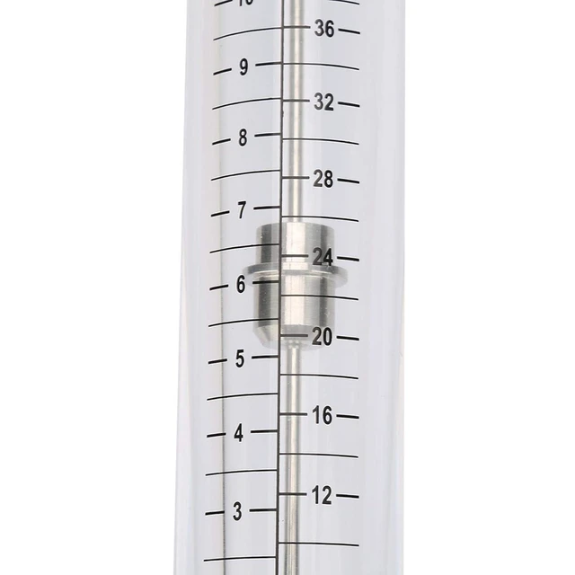 Alt view image 5 of 7 - G3/4inch Female Water Liquid Flowmeter,1-10GPM Tube Cylindrical Panel Type Meter,LZM-20G Flowmeter Instrument