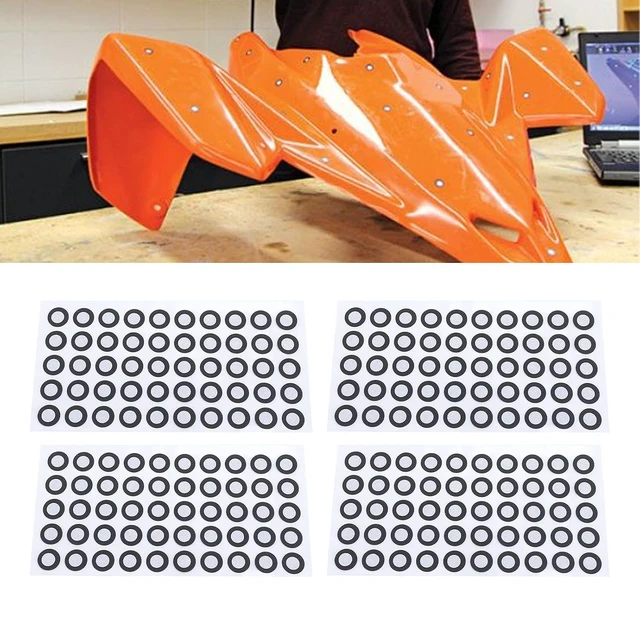 Alt view image 6 of 7 - 3D Scanning Markers, 500 Pcs ID 6mm OD 10mm Reflective Tracking Dots with, Adhesive Foils, for 3D Scanners in Motion Capturing Fields