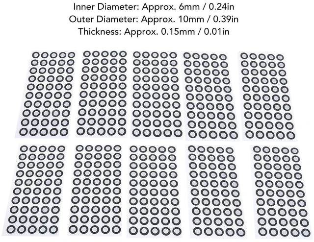 Alt view image 7 of 7 - 3D Scanning Markers, 500 Pcs ID 6mm OD 10mm Reflective Tracking Dots with, Adhesive Foils, for 3D Scanners in Motion Capturing Fields