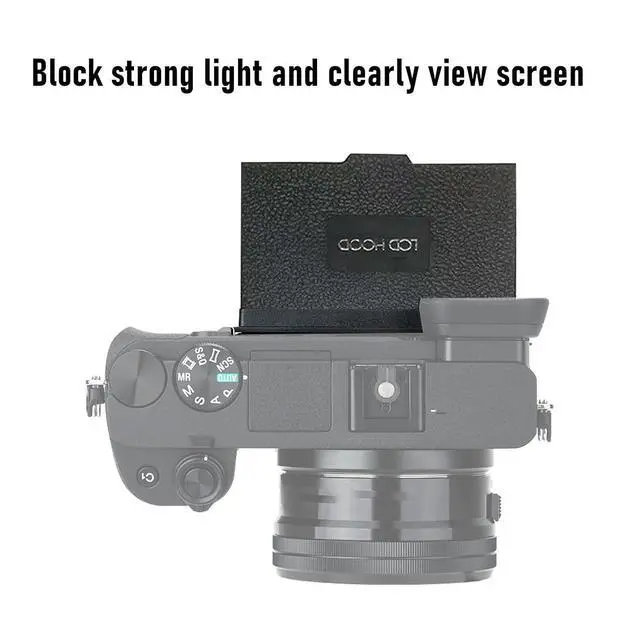 Alt view image 4 of 7 - Camera Screen Hood, LCD Hood Fit for 3.2 Inch 4:3 Camera Screen Magnet Sunshade Cover Blocking Strong Light, Easy Access and Installation