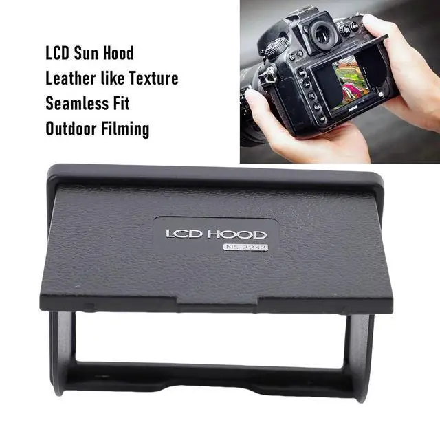 Alt view image 3 of 7 - Camera Screen Hood, LCD Hood Fit for 3.2 Inch 4:3 Camera Screen Magnet Sunshade Cover Blocking Strong Light, Easy Access and Installation
