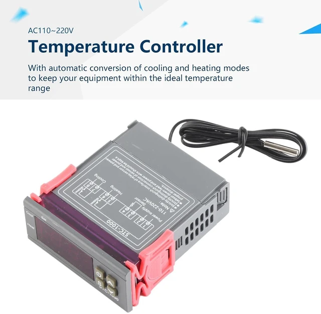 Alt view image 5 of 7 - Digital Temperature Controller, Auto Switching Cooling Control Machine -50~110 Easy for Monitoring (AC110~220V)