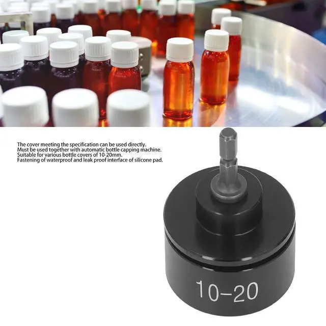 Alt view image 3 of 7 - Electric Capping Machine Bit 1020mm Bottle Capper, Good Sealing Accessory, Silicone Pad for & Leak Capping, Wide Range Application